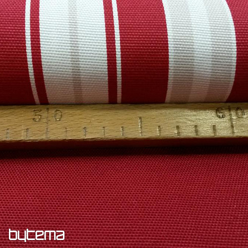 Decorative fabric Stripe red