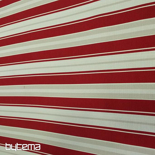 Decorative fabric Stripe red