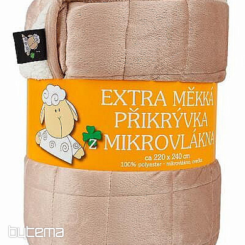 Microfibre blanket EXTRA SOFT SHEEP seam NUTS