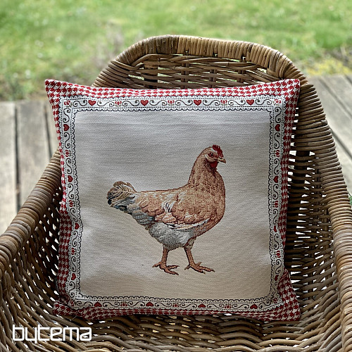 Tapestry pillow-case Hen 2
