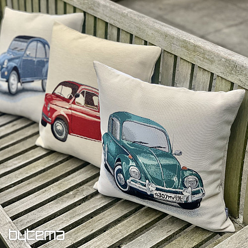 Tapestry cushion cover VW BEETLE TURQUOISE