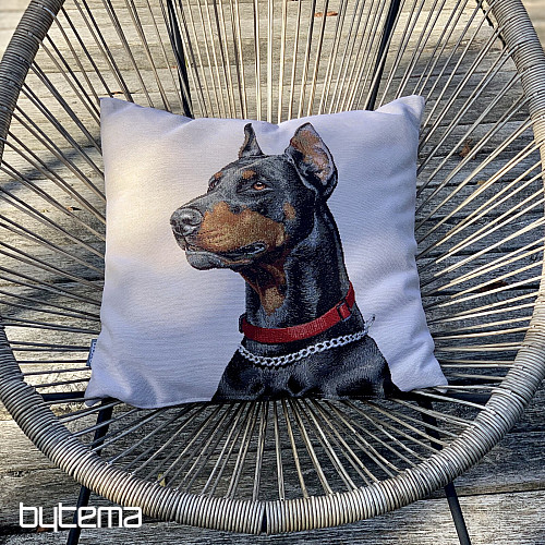 Tapestry pillow-case Doberman