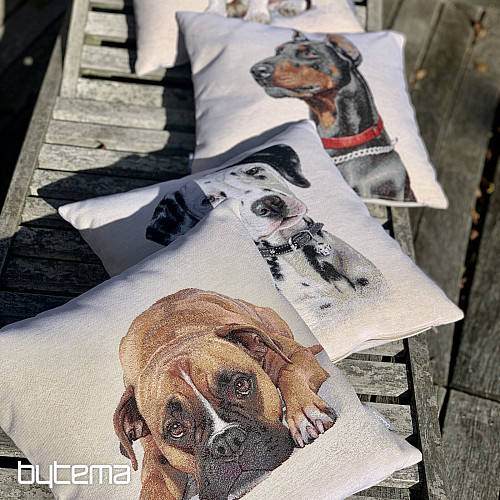 Tapestry pillow-case Doberman