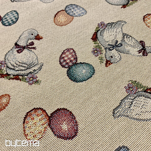 Easter table setting - Goose white
