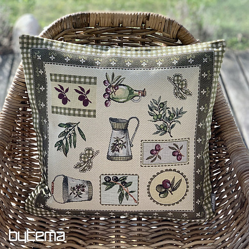 Gobelin cushion cover OLIVE