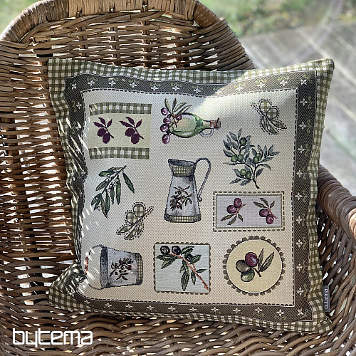 Gobelin cushion cover OLIVE