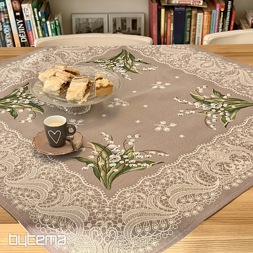 Tapestry tablecloth and scarves KONVALINKA