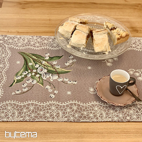 Tapestry tablecloth and scarves KONVALINKA