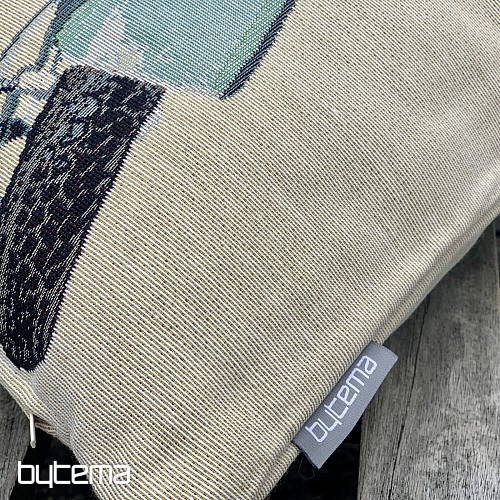 Tapestry pillow-case BLUE SCOOTER VESPA
