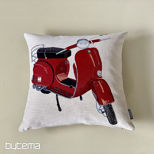 Tapestry pillow-case RED SCOOTER VESPA