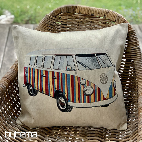 Tapestry cushion cover VW HIPPIE BUS
