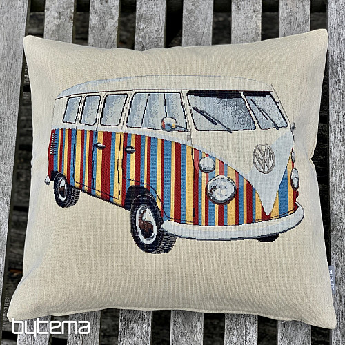 Tapestry cushion cover VW HIPPIE BUS