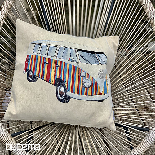 Tapestry cushion cover VW HIPPIE BUS