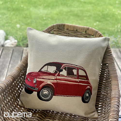 Tapestry cushion cover FIAT RED