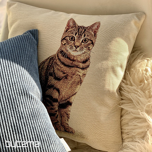 Tapestry pillow-case CAT TABS