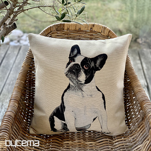 Tapestry cushion cover BULLDOG DOG