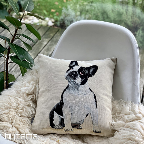 Tapestry cushion cover BULLDOG DOG