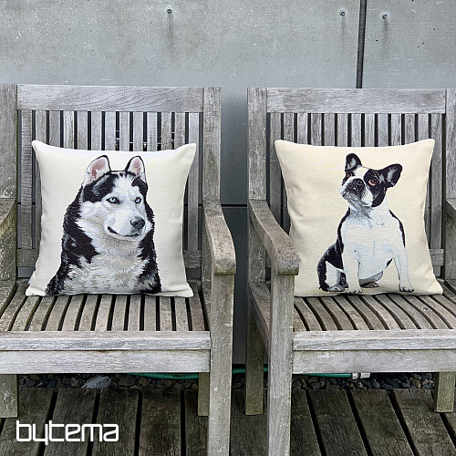 Tapestry cushion cover BULLDOG DOG