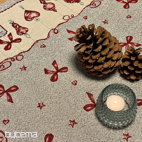 Christmas tapestry tablecloth NOEL