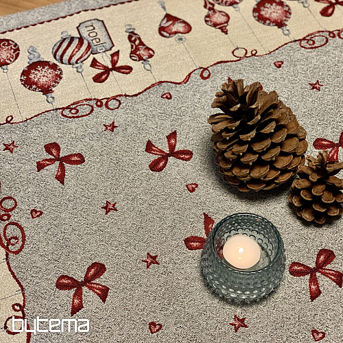 Christmas tapestry tablecloth NOEL