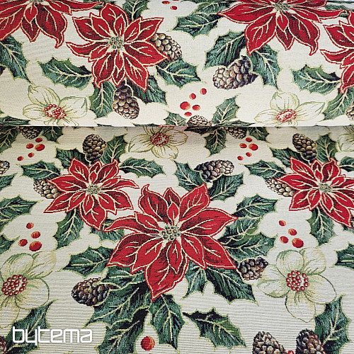 Tapestry fabric CHRISTMAS ROSE