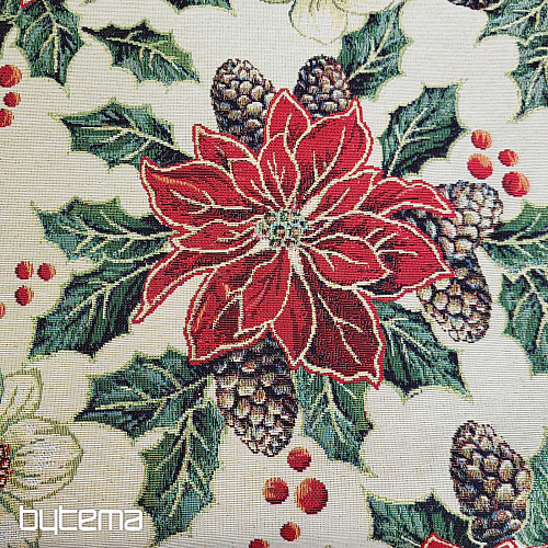 Tapestry fabric CHRISTMAS ROSE