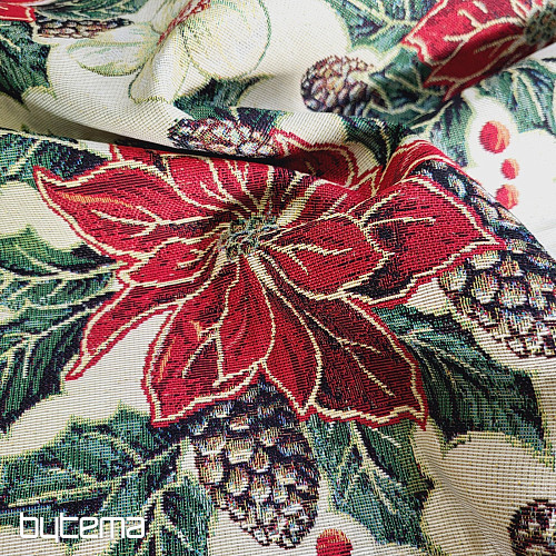 Tapestry fabric CHRISTMAS ROSE