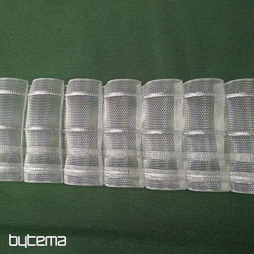 Flaring curtain ribbon 8 cm, 1:2