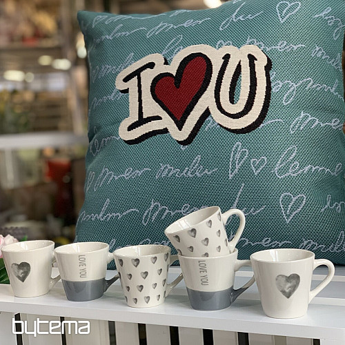 Tapestry cushion cover I LOVE YOU