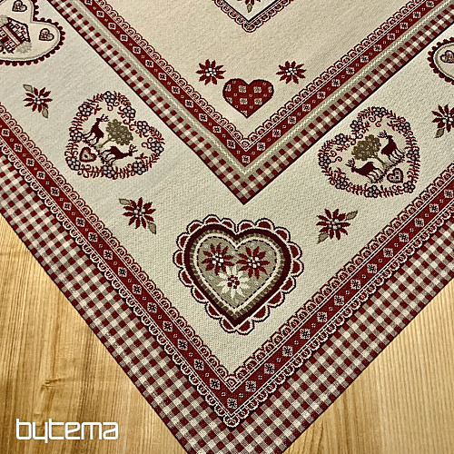Tapestry tablecloth and scarf TYROLIAN ALPS