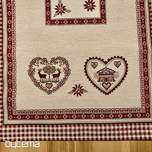 Tapestry tablecloth and scarf TYROLIAN ALPS