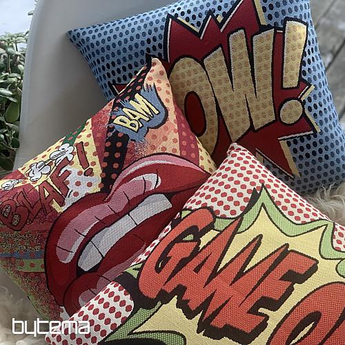 Tapestry cushion cover COMICS LIPS