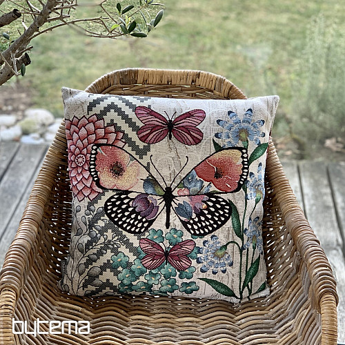 Tapestry cushion cover FEEL BUTTERFLY 1