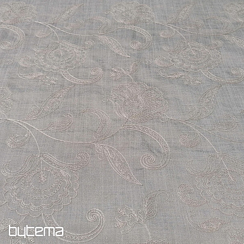 Embroidered decorative fabric AGENDA