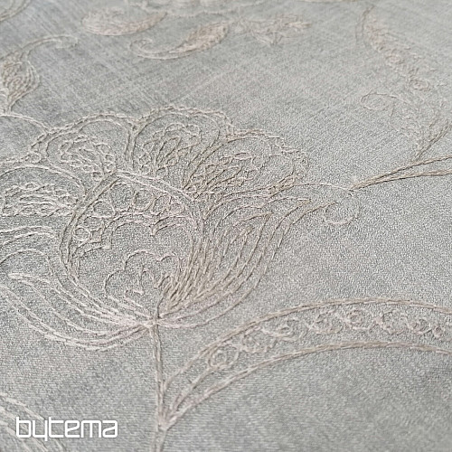 Embroidered decorative fabric AGENDA