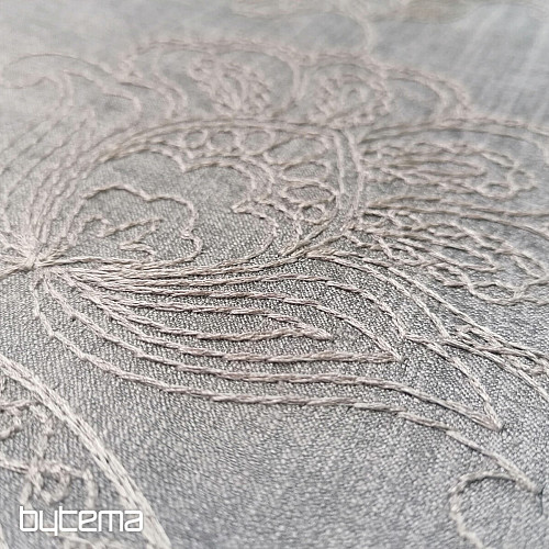 Embroidered decorative fabric AGENDA