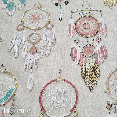 Decorative fabric DREAMCATCHER linen