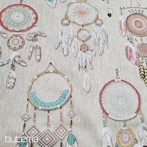 Decorative fabric DREAMCATCHER linen