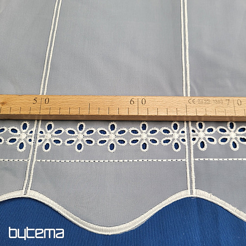 Stained glass curtain GERSTER 11539/0001 white