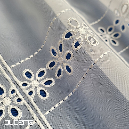 Stained glass curtain GERSTER 11539/0001 white