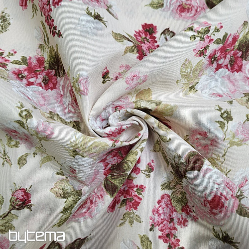 Decorative fabric ROSES ELIANA small