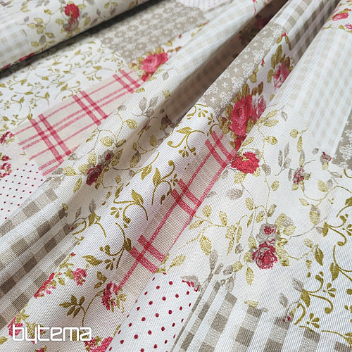 Decorative fabric ROSE MARTA patchwork