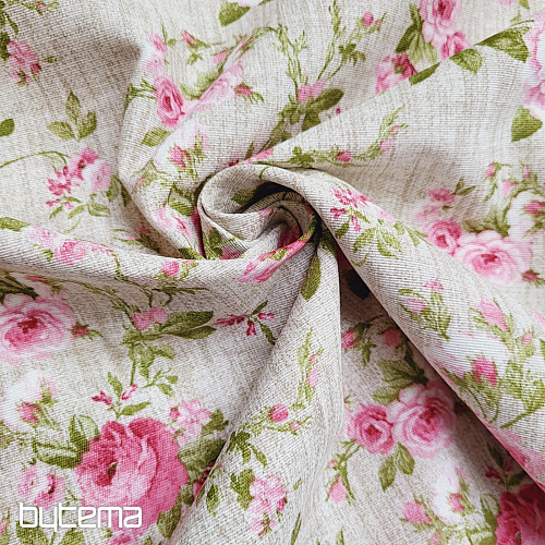 Decorative fabric ROSE EVA cut