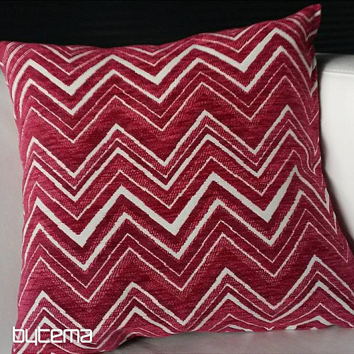 ZIG ZAG pink decorative pillow cover