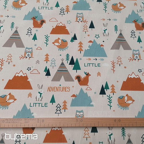 Cotton fabric LITTLE ADVENTURES