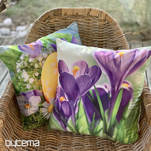 Decorative cushion cover CROCUSES