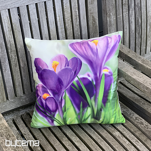 Decorative cushion cover CROCUSES