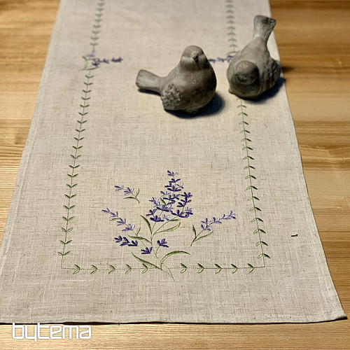 Embroidered tablecloths LAVENDER