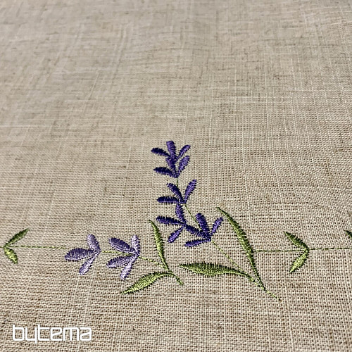 Embroidered tablecloths LAVENDER
