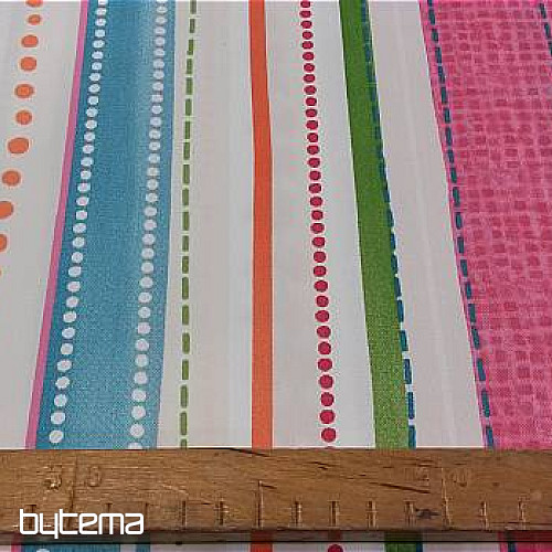 Decorative fabric BIRDS pink